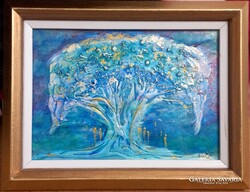 Prima díjas művésztől, 3 miniatúra  18x24cm/db  külön is kérhető. Károlyfi Zsófia(1952)