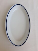 Alföldi porcelán kék csikos ovális virslis tál