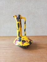 Érdekes, madár alakú kerámia váza geometrikus füllel