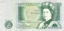 1 font pound 1981-84 Anglia D.H.F. Somerset Erzsébet királynő 2.