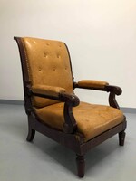 Biedermeier állítható háttámlás fotel