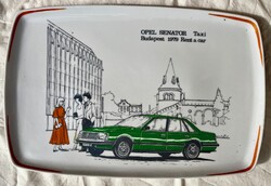 Ritkaság! Hollóházi porcelán tálca vagy falikép