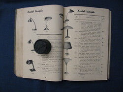 SZALAY katalógus, árjegyzék, lámpa, csillár, szerelési anyagok 1935