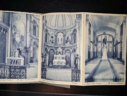 1930 körül, a budapesti Sacre Coeurt bemutató képsorozat, leporelló, 21 darab levelezőlap méretű kép