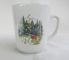 Zsolnay porcelán mese mintás bögre Csillagtallérok