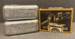 3 doboz régi szénsavpatron