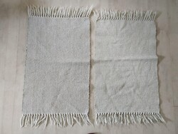 Két db natúr rusztikus kis szőnyeg, ágykilépő, hibátlan