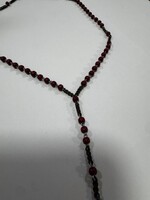 Fa rózsafüzér – fém kereszttel