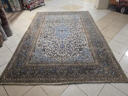 Hatalmas vintage iráni keshan 220x320 kézi gyapjú perzsa szőnyeg FZ105