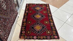 4148 Iráni Hamadan kézi gyapjú perzsa szőnyeg 75X125CM