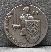 Original German Nazi Party NSDAP 1934 NATIONAL PARTY DAY BADGE. (Reichsparteitagabzeichen)