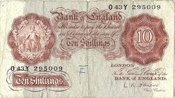 10 shilling shillings 1955-60 Anglia L.K.O'Brien
