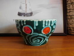 Retro iparművészeti kerámia kaspó