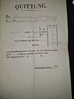 1839, hivatalos nyugta Budáról