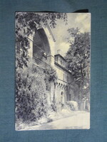 Képeslap,Tata,öregvár múzeum látkép,részlet, 1958-