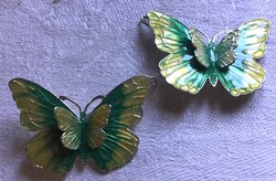 Pillangó-hajcsat pár (fém)  ÚJ