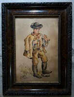 Régi festmény 2 db egyben