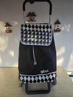 GIMI bevásárló kocsi  fekete Tris lépcsőjáró