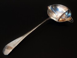 Antik ezüstözött "gras - maigre" szószos kanál