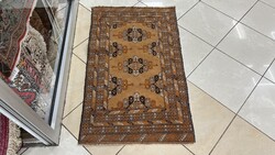 3495 Afgán Türkmén yamud kézi gyapjú perzsa szőnyeg 70X120CM