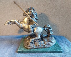Babusa János: A bitang szkíta — egyedi bronzszobor, 24 cm