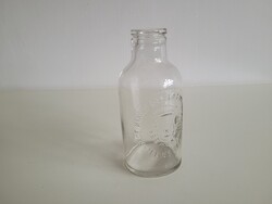 Régi címeres tejes üveg Gróf Károlyi László Fóti Uradalma Teljes Tej