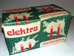 SZOCREÁL-Növényolajipari és Mosószergyártó Vállalat Nyírbátor "ELEKTRA fenyőgyertya" ritka gyűjtői