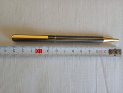 Golyóstoll 221 - golyós toll fekete arany csikos retro dobozban