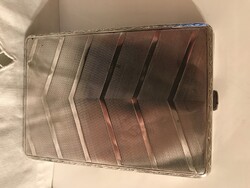 CIGARETTATÁRCA - EZÜST- ALKUKÉPES - 1932 év - 125 g - MONOGRAM - 25. SZÜLETÉSNAPRA - HIBÁTLAN