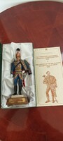 Huszár kisplasztika  Törzstiszt díszöltözetben 1848