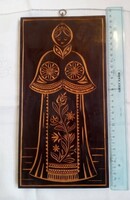 Népi faragott falikép