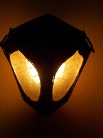 Gyönyörű  retró kovácsolt vas fali lámpa LEÁRAZTAM