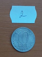 ROMÁNIA 10 LEI 1990 Nikkellel bevont acél 22 DECEMBRIE 1989  2