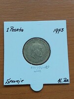 SPANYOLORSZÁG 1 PESETA 1966 (73) Alumíniumbronz, Francisco Franco PAPÍRTOKBAN