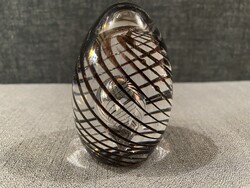 COSTA BODA ÜVEG TOJÁS , A KÖZEPÉN EGY NAGY BUBORÉKKAL!!!   7X5 vm