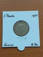 SPANYOLORSZÁG 1 PESETA 1966 (72) Alumíniumbronz, Francisco Franco PAPÍRTOKBAN