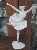 Ritka Német,Germany Nagyméretű Wallendorf Táncos Balerina Porcelán Figura.27 cm.