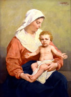 Vastagh György (1834 - 1922 ) ANYA GYERMEKÉVEL