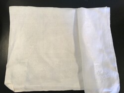 TERÍTŐ - ALKUKÉPES - HÍMZETT MONOGRAM - ANYAGÁBAN MINTÁS - DAMASZT - HIBÁTLAN