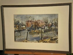 (K) Olvashatatlan jelzés, 1955 : Városszéli házak