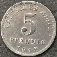 Németország 5 pfennig, 1918. Verdejel ''A'' – Berlin