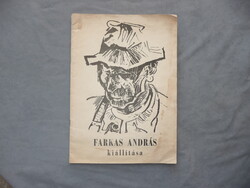 Farkas András kiállítása 13 db nyomat 1980 Balassagyarmat 500 példányos kiállítási album