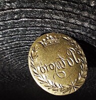 Antik koronás pecsétnyomó