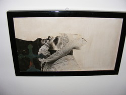 Bálint Endre  Variációk egy témára/II kollázs,fa 27X48