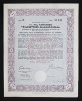 Államadóssági Kötvény Járadékkölcsön 50 pengő 1942