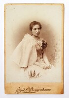 Antik keményhátú kabinetfotó Egit C. Dannenbaum