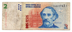 Argentina 2 Peso Bankjegy 2002 p352