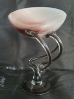 Jozefina Krosno gyönyörű üveg váza, kínáló, mécsestartó