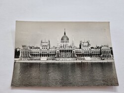BUDAPEST Országház fekete-fehér régi postatiszta képeslap Foto: Horling MTI