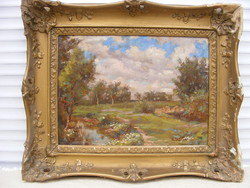 CSALLÓKÖZI FARKAS LŐRINC  Tájkép  olaj